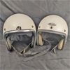 Image 1 : Set of 2 Vintage Motorcycle Helmets