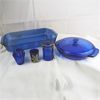 Image 1 : Lot of Vintage Blue Kitchen Glassware 