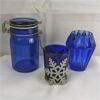 Image 6 : Lot of Vintage Blue Kitchen Glassware 