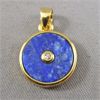 Image 1 : Lapis Lazuli Pendant 24K Gold Plated