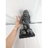 Image 11 : Set of 4 Faux Soapstone Sculptures by Wolf Originals & 1 Etched Stone Plate