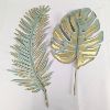 Image 2 : Set of 2 Metal Leaf Wall Hangers