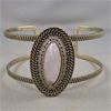 Image 1 : Rose Quartz Crystal Cuff Bracelet