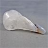 Image 2 : Crystal Raven Skull - Agatized Quartz
