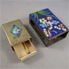 Image 3 : Set of 2 Vintage Brass & Enamel Matchbox Covers