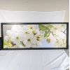 Image 1 : Large Framed Photo with White Flowers 55" x 22"