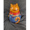 Image 7 : Denim Cat Cookie Jar & Set of Kitty Measuring Spoons