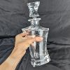 Image 2 : Bohemia Crystal Glass Decanter 10.5" tall