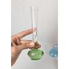 Image 2 : Lot of 3 Hand Blown Glass Vases and 1 Paper Weight