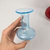 Image 3 : Lot of 3 Hand Blown Glass Vases and 1 Paper Weight