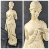 Image 1 : Large Ivorex Statue of the Goddess Hestia on Marble Base 26" tall