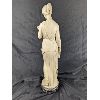 Image 2 : Large Ivorex Statue of the Goddess Hestia on Marble Base 26" tall