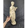 Image 3 : Large Ivorex Statue of the Goddess Hestia on Marble Base 26" tall