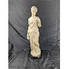 Image 4 : Large Ivorex Statue of the Goddess Hestia on Marble Base 26" tall