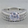 Image 1 : 925 Sterling Silver CZ "Diamond" Ring size 7.5