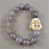 Image 1 : Buddha Head Agate Stone Bracelet