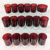 Image 1 : Set of 17 Vintage Ruby Red Glasses 