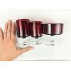 Image 3 : Set of 17 Vintage Ruby Red Glasses 