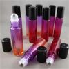 Image 1 : Lot of 10 NEW Mixed Colored Glass Roller Bottles 10ml