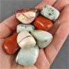 Image 2 : Lot of Polished Mixed Jaspers & 2 Amazonite Specimens