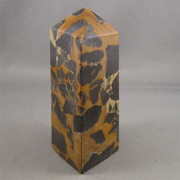 Cheetah Jasper Stone Obelisk 4"