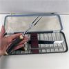 Image 2 : Set of Antler & Stainless Steel Carving Set 