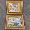 Image 4 : Set of 2 Vintage Foil Framed Artwork