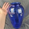 Image 2 : Beautiful Cobalt Blue Glass Vase 13"