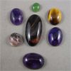 Image 1 : Lot of 7 Gemstone & Glass Cabochons