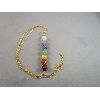 Image 2 : Chakra Gemstone Necklace with Aventurine & Pyrite Stone