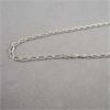 Image 3 : Set of 2 Sterling 925 Silver Chains - Long Curb 18" and Bead 18"