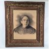 Image 1 : Antique Picture Frame with possible original charcoal drawing