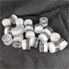 Image 2 : Lot of 22 Small Acrylic Jars With Screw On Lids