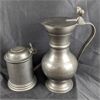 Image 1 : Set of 2 Vintage Pewter Pitchers 
