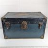 Image 1 : Vintage Dark Green Steamer Trunk 