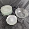 Image 4 : Lot of Clear Glass Floral Dishes 