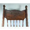 Image 3 : Wood Pressed Back Rocking Chair 43"