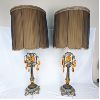 Image 1 : Set of 2 Vintage Table Lamps 35" 