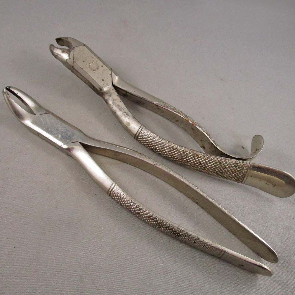 Set of 2 Vintage Dental Extraction Tools