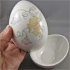 Image 2 : Sadler Sweet Pea Porcelain Egg Trinket Box  & Hand-painted Ceramic Egg on Elephant Stand