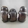 Image 2 : Set of 3 Wooden Carved Monkeys - See no Evil, Hear no Evil, Speak no Evil