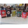 Image 1 : Tidex 1 Gal Oil Tin, Esso + Best Buy Anti Freeze 1 Gal Tins, Horn Loader Fluid, 