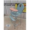 Image 2 : Unique Pressed Tin Lincoln Doll High Chair 21'' Tall