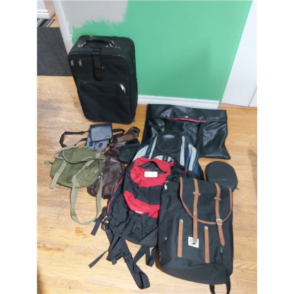 Assortment of Back Packs, Luggage & Other Bags
