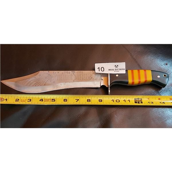 Vietnam Vetrans 1954-1975 Knife  Blade is 9 1/2 inches