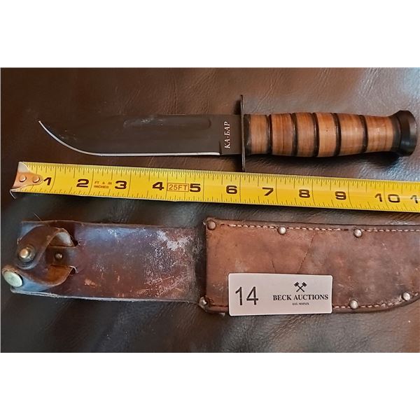 Hunting Knife & Leather Case