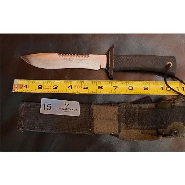 Vintage Spanish Muela Ruko Knife with Sheath