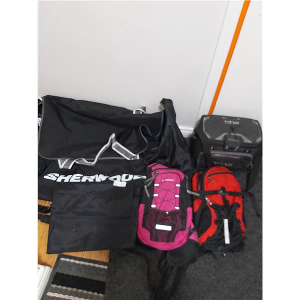 Sherwood Hockey Bag (Like New), Titan Cooler, Backpacks & More