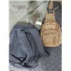 Image 5 : 2 Army Type Bags (Smaller has a rip that can be easily Sewn) and a backpack