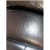 Image 6 : 2 Power Reclining Leather Look Chairs.  Upholstry has Scratches and Wear (both tested)